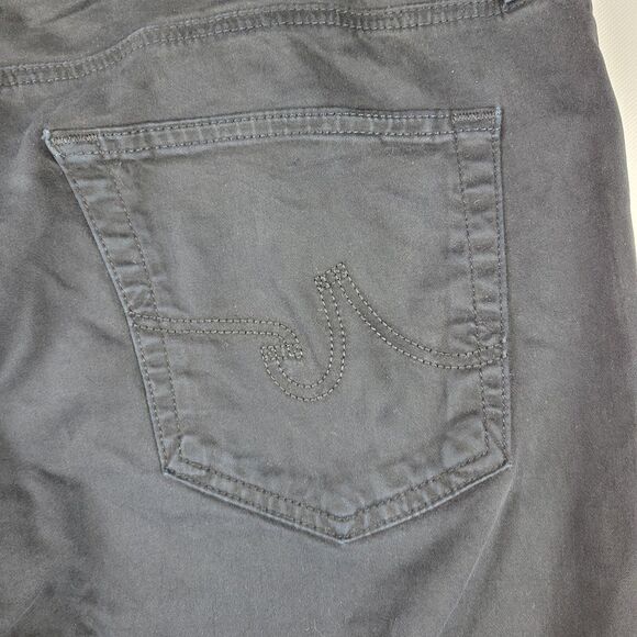 Adriano Goldschmeid AG Graduate Pants Mens 38x32 Tailored Leg Black Chino Sateen - Picture 12 of 15